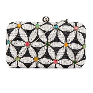 St Xavier Sabrina Box Clutch Multicolor Beaded